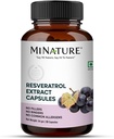 Miniature Resveratrol Capsules d'extraits de produits chimiques Suppléments super-alimentaires 500mg, 90 Capsules de légumes, 45 jours d'approvisionnement, 54g.