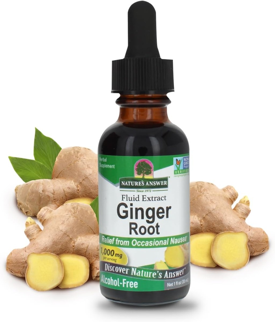 Nature's Answer Ginger Root Alcohol Free Extract 1 Ounce-