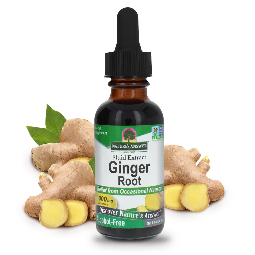 Nature's Answer Ginger Root Alcohol Free Extract 1 Ounce-