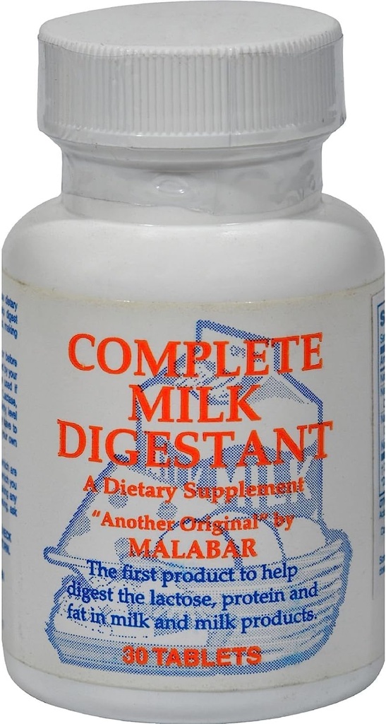 Malabar Digestion complète du lait - 30 comprimés