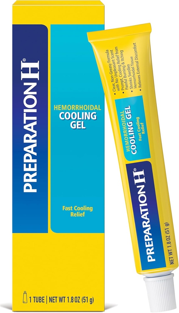 Préparation H Gel de refroidissement hémorroïde avec Aloe pour un soulagement rapide du confort - 1.8 Oz Tube