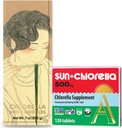 Sun Chlorella Green Goodness Bundle - 500mg Superfood, non-OGM 120 comprimés + Udon Nouilles Chlorella, prêt à cuire, végétalien, végétarien 7,8 oz (4 portions)