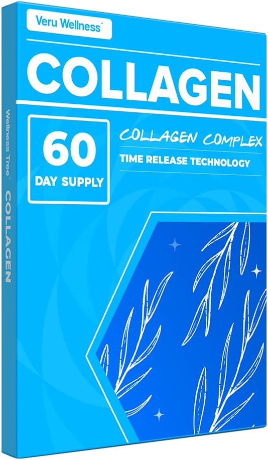 Veru Wellness Collagen Booster Patch - 60 jours - Facile à utiliser - Supporter la peau, les articulations, les cheveux et les ongles