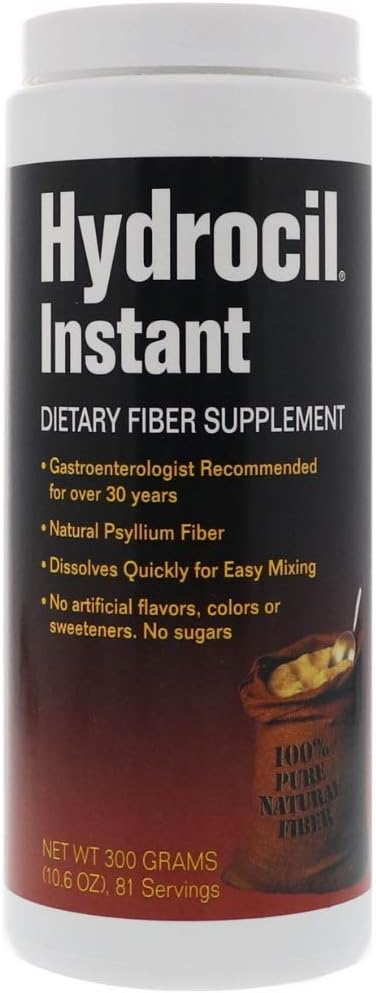 Supplément de fibre alimentaire 10.6 Ounce, Supplément de fibre alimentaire, Dissolves instantanément, Pas de sucre Pas de saveurs artificielles Pas de couleurs artificielles