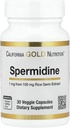 California Gold Nutrition Spermidine, Rice Germ Extract, 1 mg, 30 Veggie Capsules
