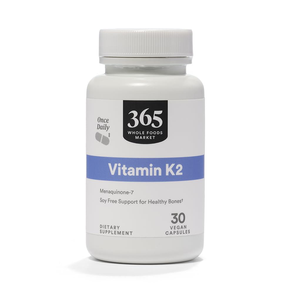 365 par marché des aliments entiers, vitamine K2, végétalien, 30 comte