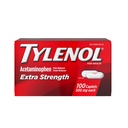 Tylenol Extra Strength Pain Relief Pills, Acétaminophène 500mg Caplets, analgésique et réducteur de fièvre Médicaments contre les maux de tête, les maux de dos, les dents et l'arthrite mineure, 100 bouteilles