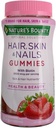 Natures Bounty Optimal Solutions Gummies cheveux, peau et ongles, 80 Comte, Pack de 4