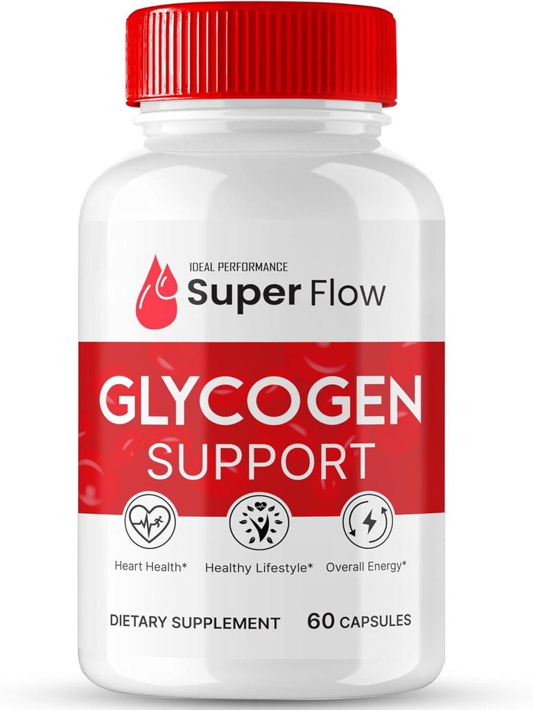 Super Flow Glycogen Support, Super Flow Glyco Optimizer Capsules, Glycogen Super Flow, SuperFlow Glycogen Support Pills, SuperFlow Glycogen Support Reviews, Blood Support Formula Supplément (1 Pack)