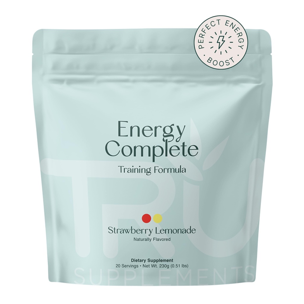TRU suppléments énergie, préparation de préentraînement, végétalien amical, pas de jitters, améliorer la performance de l'entraînement, naturellement extraits des saveurs, 20 portions (Lémonade aux mûres)