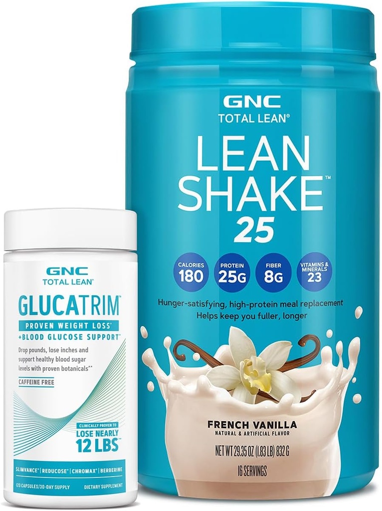 GNC Total Lean GlucaTrim - 120 Capsules (60 portions) + GNC Total Lean.