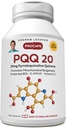 ANDREW LESSMAN PQQ 20mg - 120 Capsules - 20mg Pyrroloquinoline Quinone, composé de protection naturelle soutient les organes vitaux, le cœur, le cerveau, le foie, le système immunitaire. Biogenèse mitochondriale, aucun additif