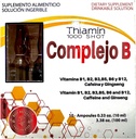 Complex B, Complejo B 1000 Shot , Multi-Vitamines, Caféine, et Ginseng , Boîte avec 10 ampoules de 10ml , énergie, fonction cognitive et métabolisme santé boost .