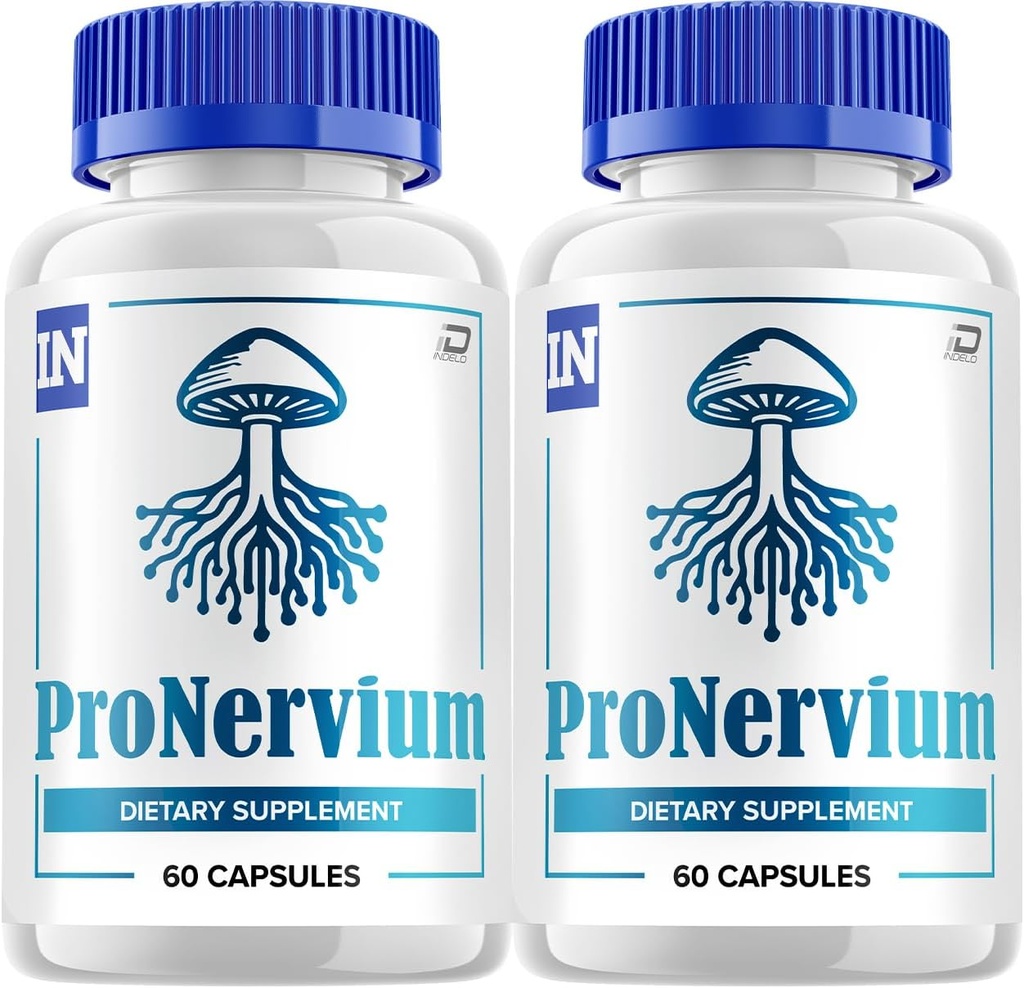 Pronervium Nerve Health Support Pills, Pronervium Reviews, Pronervium Nootropic Advanced Formula, Pronervium All Natural Focus Supplement, Pronervium Brain Support Reviews (2 Pack - 120 Capsules)