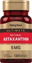 Supplément à l'astaxanthine de la roche piquante 5mg, 120 capsules de softgel provenant de l'extrait d'Haematococcus Pluvialis Algae