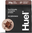 Huel Vegan Protein Powder (en poudre) Chocolat Fudge Brownie (en poudre) 20g Protéines Poudre (en poudre) 100% végétale 27 vitamines et minéraux, sans gluten, sans OGM, sans lactose 26 portions