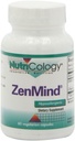 Nutricologie Supplément ZenMind - Soutien de la tranquillité, jour ou nuit, GABA, L-Theanine, Hypoallergénique, Capsules végétariennes - 60 Compte