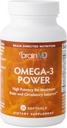BRAINMD Dr Amen Omega-3 Power - 60 capsules - Supplément de soutien joint et immunitaire - Contient DHA & EPA - Sans gluten - 30 portions