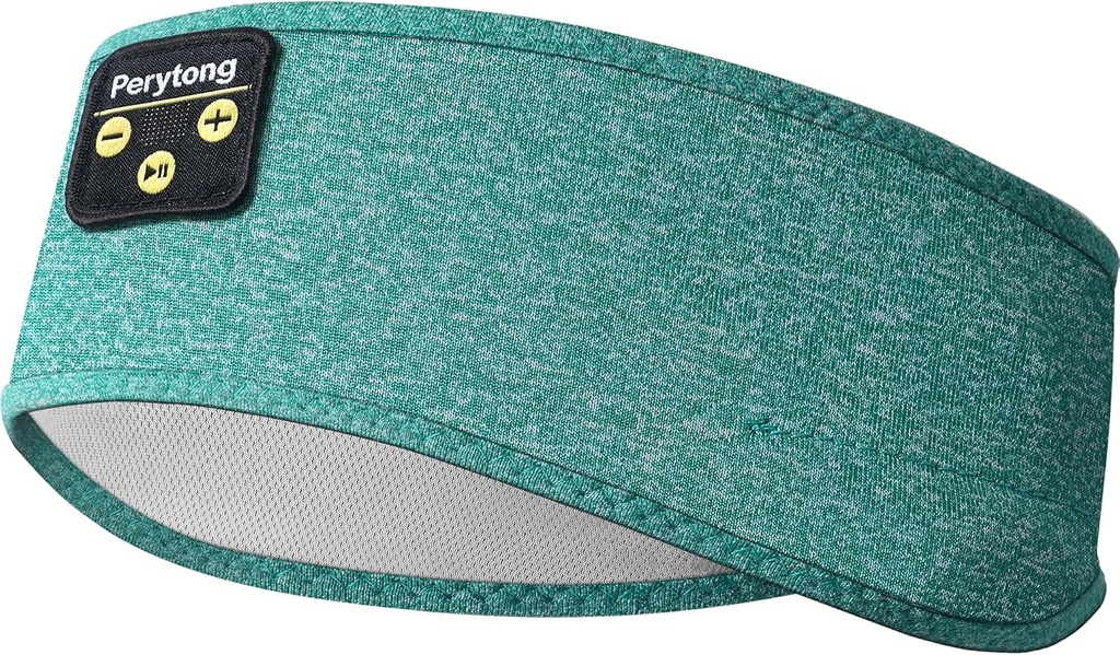 Perytong casque de sommeil, casque de sport Bluetooth casque avec haut-parleurs stéréo HD ultra-mince parfait pour dormir, entraînement, jogging,Yoga,Insomnie, transport aérien, méditation