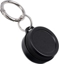 Boîtier de transport en métal - Portable Daily Travel Porte-clés Pill Holder étanche, petit conteneur pour les bouchons d'oreilles, les pilules, les pièces compatibles avec la boucle, l'argasme et les vibrations, boîte compacte Mini Purse Pill (Noir)
