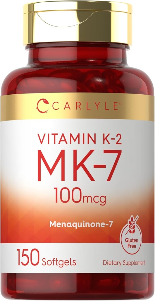 Carlyle Vitamine K2 MK7 100 mcg. 150 Softgels.