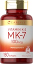 Carlyle Vitamine K2 MK7 100 mcg. 150 Softgels.