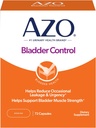 AZO Bladder Control with Go-Less Daily Supplement aide à réduire l'urgence occasionnelle, les fuites dues au rire, éternuements et l'exercice†††