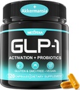 Supplément GLP-1 avec Akkermansia Probiotics, prébiotiques Fibre, Berberine, Extrait de thé vert, Ceylan Cinnamon, Turmeric, Cayenne Pepper - Soutien GLP-1 Naturellement, Gut, Énergie, Hommes Femmes - 120 Capsules