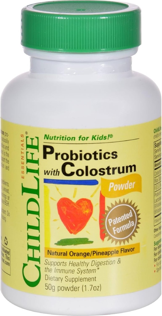 Colostrum de vie d'enfant avec probiotiques 50 Grams en poudre