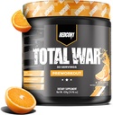 REDCON1 Pré-entraînement de guerre totale, Crush orange - Contient 320mg de caféine de thé vert, Juniper & Beta Alanine - Pré-travailler avec des acides aminés pour augmenter la pompe, l'énergie + Endurance (30servis)