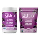 Ultima Repleniser Mélange de poudre d'électrolyte – sans sucre – raisin, 90 boîtes de service et 20 sacs à bâtons – 6 électrolytes et minéraux – Keto Friendly, Vegan, Non-OGM