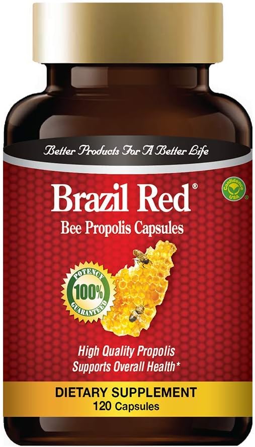 Brésil Propolis à haute concentration d'abeilles rouges (120 capsules)