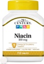 Comprimés de niacine du 21e siècle, 100 mg, 110 Nombre