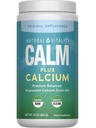 Vitalité naturelle Calme, supplément de citrate de magnésium et de calcium, poudre de mélange de boisson soutient une réponse saine au stress, sans gluten, végétalien, et non-OGM, original, 16 oz