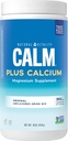 Vitalité naturelle Calme, supplément de citrate de magnésium et de calcium, poudre de mélange de boisson soutient une réponse saine au stress, sans gluten, végétalien, et non-OGM, original, 16 oz