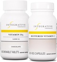 Ensemble thérapeutique intégratif avec vitamine buvée C 1 000 mg, 60 Capsules et vitamine D3 125 mcg, 90 Chewables - vitamine buvée C pour le soutien antioxydant* - vitamine D3 pour la santé*