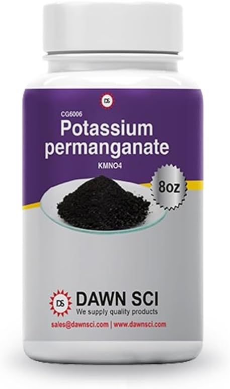 Potassium de grade régent Permanganet 8 oz Poudre à écoulement libre