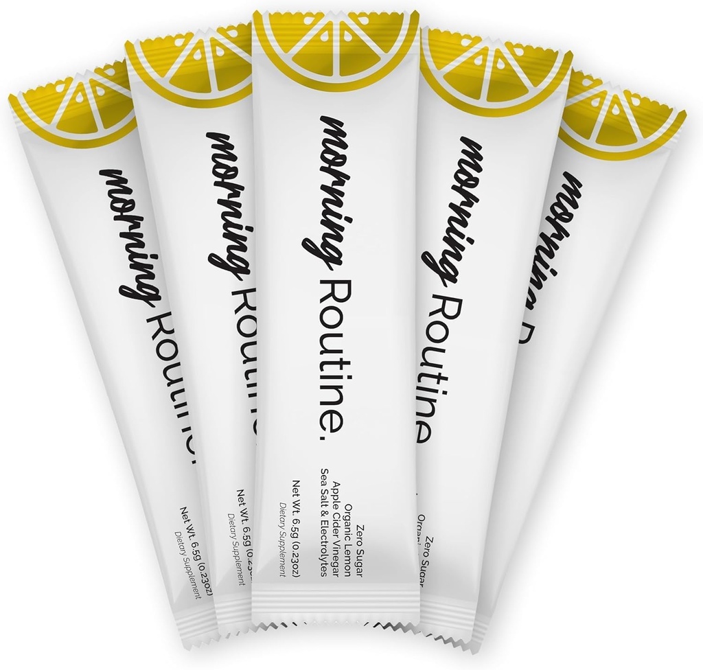 Paquets en poudre d'électrolyte avec vinaigre de cidre de pomme, citron et sel de mer