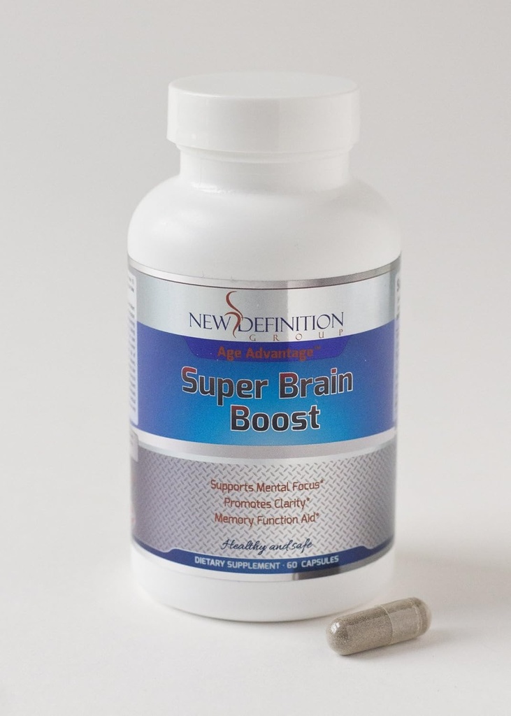 Age AdvantageTM Super Brain Boost Purely by Natural Herbal, Améliore Focus, Memory and Alertness, Made in USA