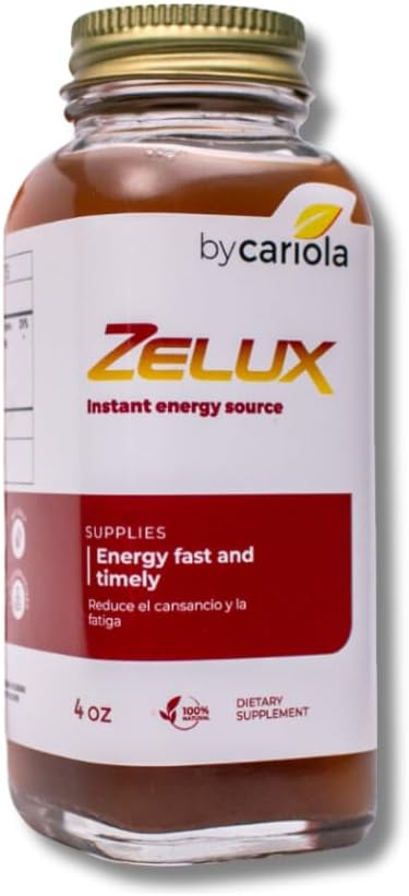 Zelux Supplément 4 oz Source d'énergie - Booster d'essai pour hommes - Stamine naturelle - Endurance - Booster d'énergie - Damiana, Tribulus Terrestri, Ginkgo Biloba, Maca