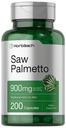 Horbaach Saw Palmetto Extrait de 900mg de 200 Capsules de Saw Palmetto