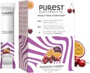 Know Brainer Pureest Electrolyte Passion Packs de poudre de cerise – Hydratation des aliments entiers - Fruits séchés au gel biologique et sel de mer solaire pour l'équilibre électronique ultime