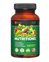 Supplément Fruits et légumes, 36 Fruits et légumes avec 24 Vitamines essentielles, Minéraux et éléments traces, Haute en fibre pour le soulagement de la digestion et de la constipation, Soutien nutritionnel quotidien,120 Capsules