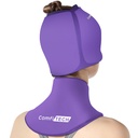 ComfiTECH Cold Cap and Neck Ice Pack Wrap Gel Combo, trousse de soins pour tête et cervical, violet