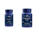 Extension de vie Super K Vitamine K1, K2 MK-7, MK-4, Vitamine C et Capsules de magnésium 500mg, coeur, os, santé artérielle
