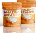 Superfoods Company Amazing Creamer with Collagen - Keto Creamer-Hyaluronique Acid & MCT Oil - Brain Boost & Curbs Cravings - Soutient la peau et les cheveux sains - Diet-friendly [60 portions] [Caramel salé]