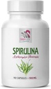 gélules de spiruline bleue - bleu spiruline - SPIRUILINA 500MG - comprimés de spiruline - poudre de spiruline et de chlorella bio, suppléments de spiruline à base de plantes, comprimés de spiruline à base de chlorella 1bouteille