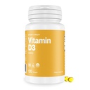 Vitamine D3 5000 UI – supplément de vitamine D à haute puissance pour la santé immunitaire et osseuse – non-OGM, sans produits laitiers, 120 softgels