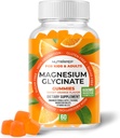 Glycinat de magnésium Gommies pour enfants et adultes Femmes et hommes - Sans sucre Sans gluten Non-OGM Vegan Chewable Supplément