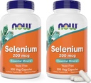 Maintenant Sélénium 200mcg Capsules, 300 Compte (paquet de 2) - L Sélénométhionine Mineral Supplément pour les femmes et les hommes - Veg Caps, Non-OGM, Vegan Friendly, Sans levure